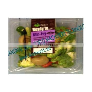 plastic salad container stick labeling machine