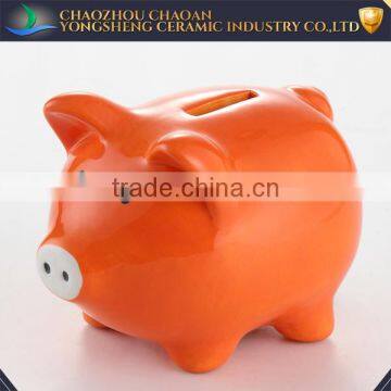 New Design Wholesale Lovely Pig Shape Ceramic Coin Bank photo-3