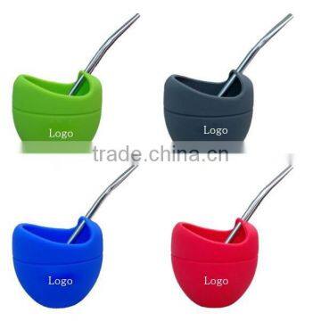 Argentina Silicone Mate Gourd Yerba Tea Cup With Bombilla/Straw photo-3