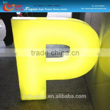 China wholesale plastic led letters light lamp for adverdisement with 16 changeable colors