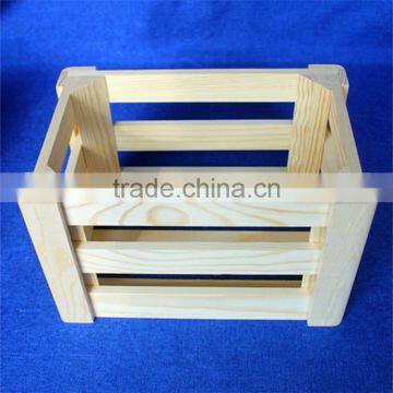 rectangle pine wooden basket with different size