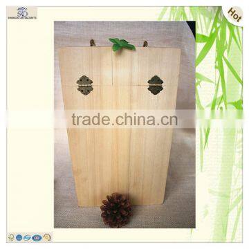 First Class Cutting Chinaberry Poplar Made Wine Box photo-4