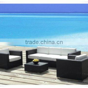 4-Piece Outdoor Rattan Wicker Sofa Sectional Patio Furniture Set photo-2