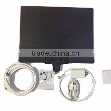 Latest Digital Indoor Tv Antenna Flat Digital HD TV Atenna UIitra-thin 50 Miles Range HD High Gain Flat Antenna Amplified