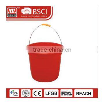 GuangdUnbreakable plastic bucket with metal handle