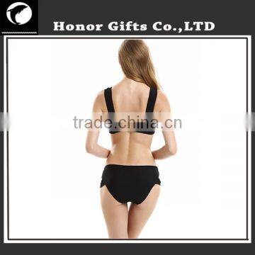 Sexy New Bikini High Quality Solid Colour Flowered Swimsuit Wholesale Bath Suit photo-5