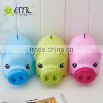 Animal Style Pig Piggy Bank Lovely With Plastic photo-2