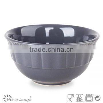 Factory direct wholesale embossed ceramics soup bowl