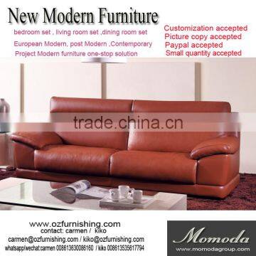 JR6006 fashion Modern style 1+2+3 full top grain leather sofa 1 set customize furniture factory