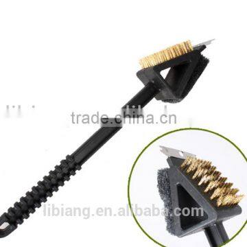 Trihedral Bbq Clean Grill Brush With Long Handle photo-2