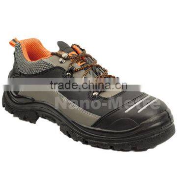 NMSAFETY cow split leather PU sole fashion safety shoes with steel toe cap work shoes