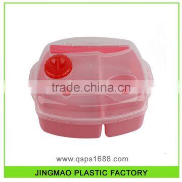 Promotional Hotsale Microwave Use Plastic Lunch Box With Cutlery Set photo-3