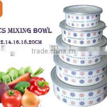 3PCS 5pcs enamel storage bowl mixing bowl salad bowl