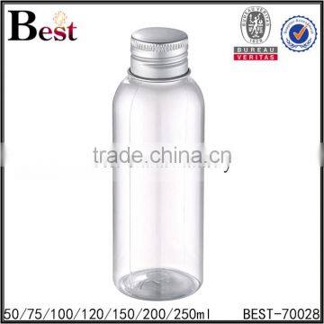 Cosmetic Lotion Beard Oil Essential Oil Round Shoulder PET Screw Cap Clear 100ml Plastic Bottle for Oil 2017 Hot New Products photo-4