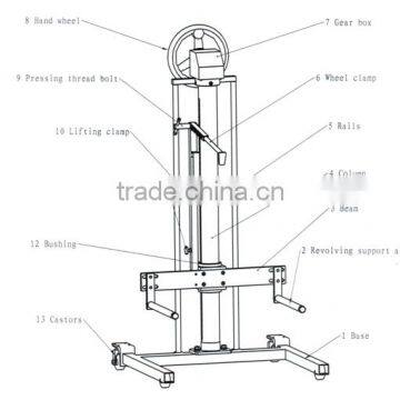 Mechanic Wheel Removal-lifter Trolley Jack 75kg Capacity photo-2