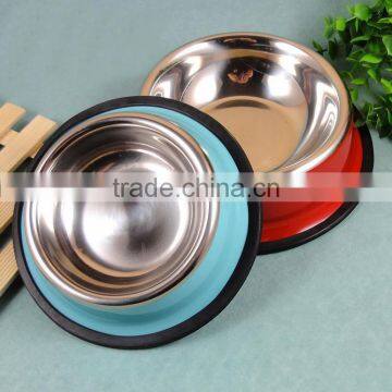 Colourful Stainless Steel Dog/cat Bowl Dog Water Bowl Dia Size:16/18/22/26/30/34/36cm photo-2