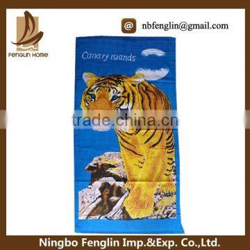 China Factory Best Value Printed Terry Cloth Beach Towel