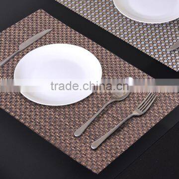 Good quality plastic table mat PVC woven decoration placemat