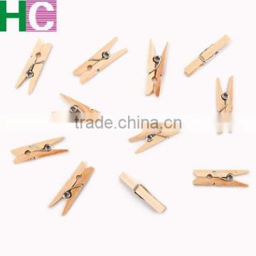 2.5cm mini spring wooden clip for sale