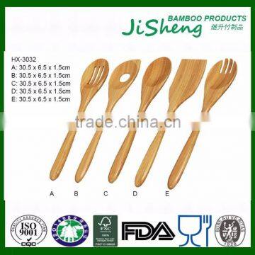 high quality kitchen bamboo utensil set