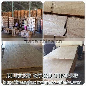 RUBBER WOOD TIMBER WITH HIGH QUALITY