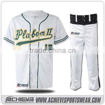 cheap baseball uniforms designs sublimation baseball uniform