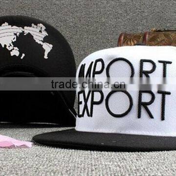 The flat head hat cap hip-hop cap IMPORT letter sun hat