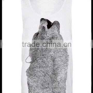 Large High Quality Silk Screen Printed Tank Top