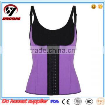 Shuoyang Wholesale Black 9 Steel Boned Waist Trainer Latex Corset SY-W003 photo-3