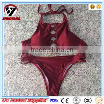 Full Open Fashion OEM Sexy Triangle Swimwear Bikini photo-4