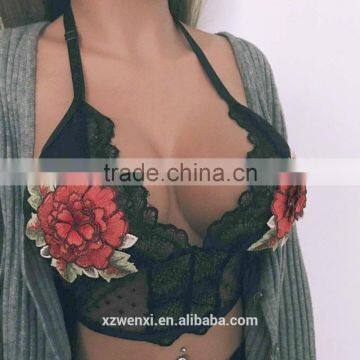 sexy underwear woman transparent nighty photos lingerie sexy bra and panty new design sexy net bra flower embroidery bra