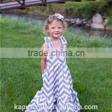 wholesale Fashion baby gilrs long ruffle dress kids party dress