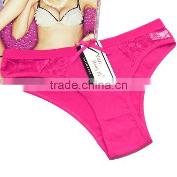 Sexy Hot Teen Girls Briefs Breathable Cotton Lady Panties Solid Colors Underwear photo-3