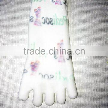Five Toe Yoga SPA Socks With Grip Inside With Sublimation Pilates Socks photo-5