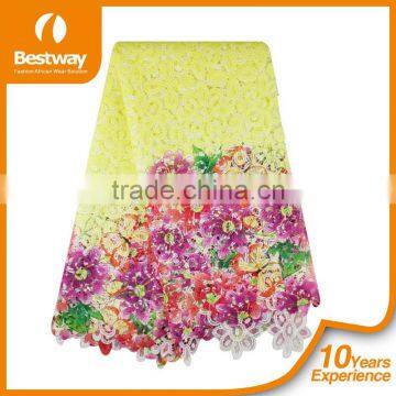 2015 High Quality New Fashion Design African White Guipure Lace Fabric CP0033-1 For Party photo-2