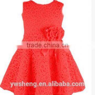 New Summer Lace Casual Lovely Little Party Dress Baby Wear Flower Skirt photo-2