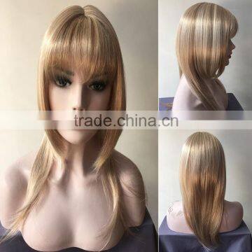 Best Selling Natrual Blonde Girls Hair Wig Silky Straight Lace Front Wigs For European Women photo-4