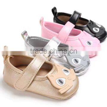 2017 Pink Black 1 Month Baby Gift Animal Design Cat Cute Child Shoe photo-2