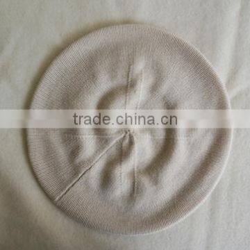 100% cashmere beret hat for women