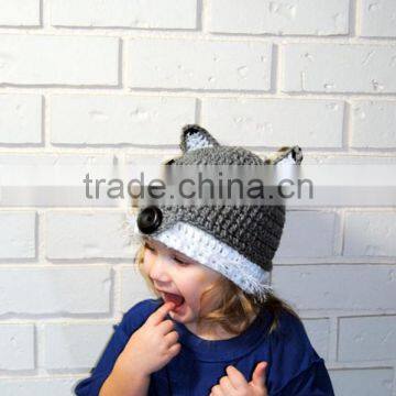 Crochet Knitting Winter Animal Fox Ears Hat