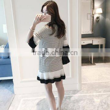 Zm31132a 2016 Wholesale Women Dresses Fashion Stripe Maternity Clothes photo-3