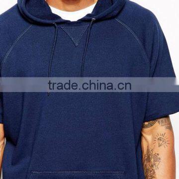 Oversized In Men's Short Sleeve Blank Hoodie photo-3