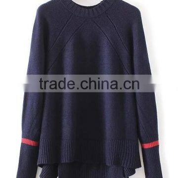EY0856S New Fashion 2016 Women Long Sleeve Irregularity Knitted Pullover Sweater photo-4