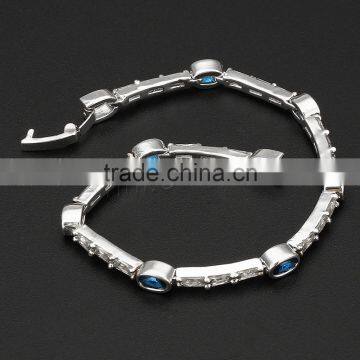 925 Sterling Silver Cubic Zirconia Sterling Silver Bracelets Wholesale Fashion Jewelry photo-2