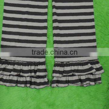 Womans Yoga Pants Stripe Ruffle Pants Loose Cotton Trousers photo-3