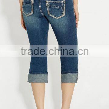 Medium Wash Capri #82398 photo-2