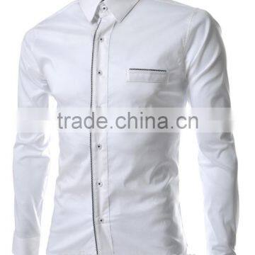 Best Price Korean Style Fashion New Model Slim Fit Casual Shirt for Men photo-3