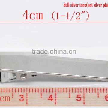 Wholesale Hair Accessories Silver Tone Prong Barrettes Hair Clips photo-2