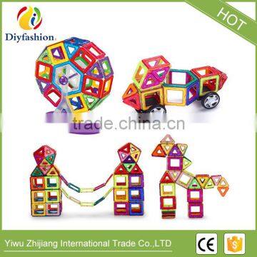 71pcs China manufacturer educational magnetic blocks toys ABS DIY magnetic building blocks