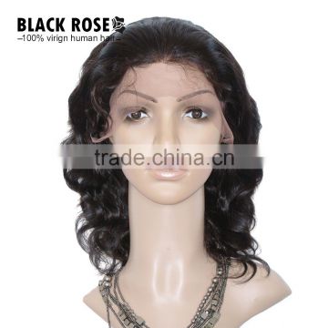 7A Grade Unprocessed Brazilian Virgin Hair Brazilian Body Wave Lace Front Human Hair Wigs